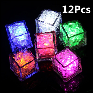 12PCS LED Light Ice Cubes