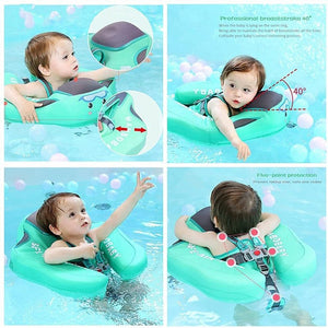 Mambobaby Solid Non-Inflatable Baby Waist Floating Swimming Ring
